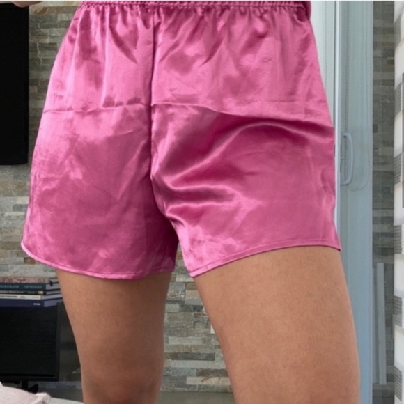 Vintage y2k Pink silky bow night set - Picture 5 of 8